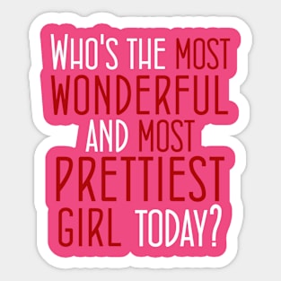 Wonderful Girl Sticker